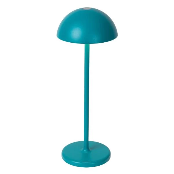 Lucide JOY - Lampe de table Intérieur/Extérieur Rechargeable - Batterie/Piles - Ø 12 cm - LED Dim. - 1x1,5W 3000K - IP54 - Turquoise - DETAIL 1